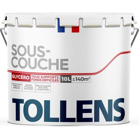 Sous-couche Glycéro - Idéale pièces humides - Opacifiante - 10L = 140m²