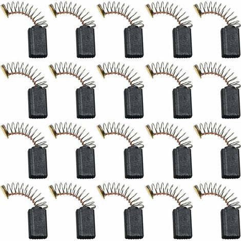 20 Pieces Carbon Brushes, Graphite Carbon Brushes, Electric Motor Carbon Brushes, Carbon Brushes Motor, for Electric Hammer, Angle Grinder (1/5)