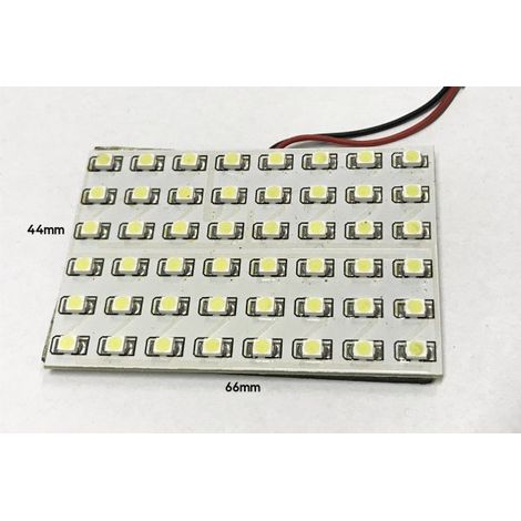 Pannello Plafoniera Lampada Led 12V Con 48 Smd 3528 Colore Verde Per Luci Abitacolo Cassone Furgone Camper