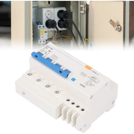 Disjoncteur miniature DZ47LE-63 C32 4P 400 V 32 A, montage sur rail DIN, capacité de sectionnement 6000 A (1/5)