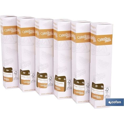 Pack de 6 unités diffuseur de tiges orange cannelle 50 ml (1/4)
