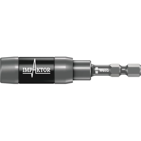 Wera 897/4 IMP R Impaktor Halter mit Ringmagnet und Sprengring, 1/4 x 75 mm