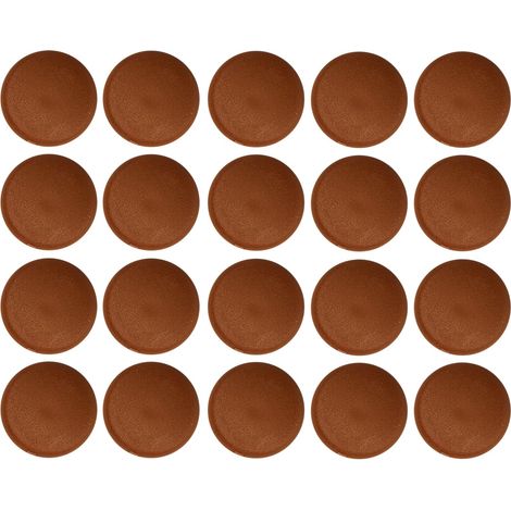 20x Cache vis capuchon torx T25 Protection Bouchon Recouvrement Meuble, cerisier