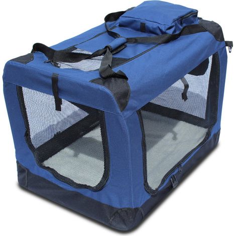 Klappbarer Hundeträger Yatek mit Seiten- und Obereingängen mit guter Sichtbarkeit, Komfort und Sicherheit für Ihr Haustier XL-Größe (81,3 x 58,4 x 58,4 x 58,4 cm)