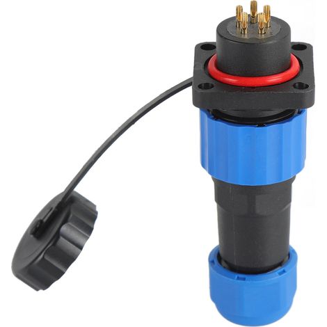 Prise de courant étanche IP68, connecteur d'alimentation d'aviation carré, adaptateur de Terminal industriel, broche SP165 (250V 5A)