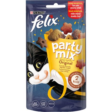 POCHE FELIX PARTY MIX ORIGINAL MIX 60G DE FELIX, MULTI-ESPÈCES, LES CHATS