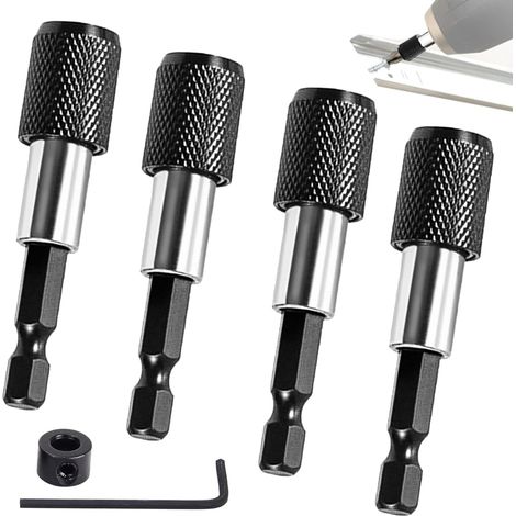 Portapuntas magnético de 1/4'' (60 mm) para destornillador de impacto y destornillador de vástago hexagonal (1/5)