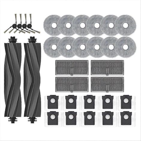 Pour Dreame X40 Ultra, brosse latérale principale, filtre HEPA, sac à poussière pour balai à franges (1/5)