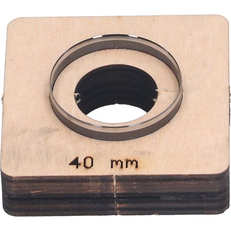 Matrice de découpe ronde pour cuir, bois et acier allié, moule à poinçonner pour le bricolage, diamètre 40 mm