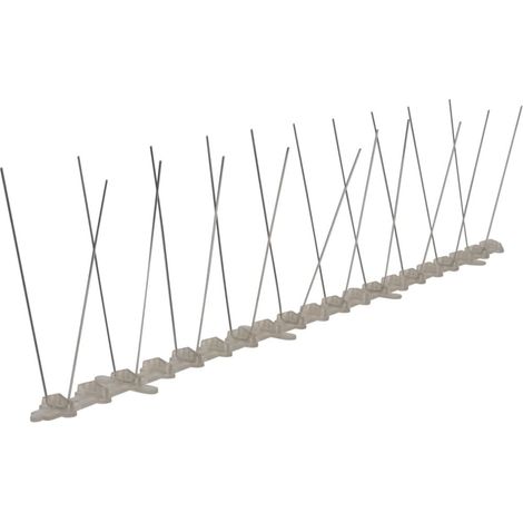 Ensemble de 6 pointes à 2 rangées contre oiseaux Plastique 3 m CFW727991 (1/4)