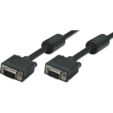 MANHATTAN Cavo Prolunga SVGA con ferrite Maschio/Femmina 1,8 mt (1/5)