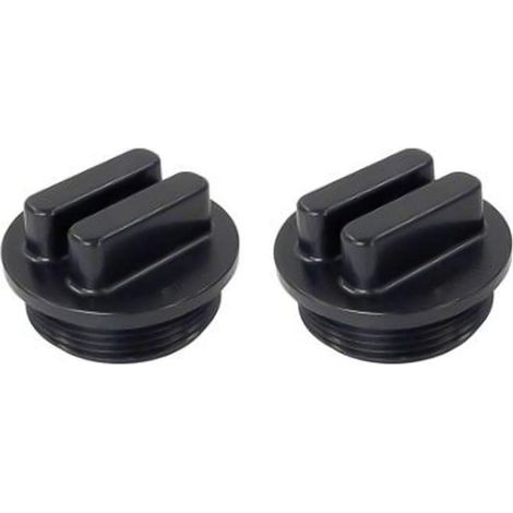 1-1/2 Inch Pool Drain Cap with O Ring for Hayward Waterway Winterizing Return Line Protection for Above Ground Pools (Black) (1/5)