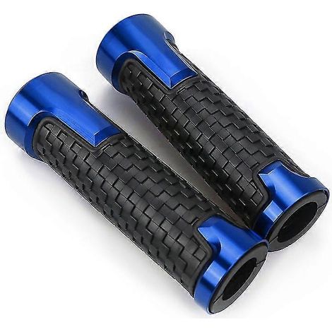 Motorrad-Lenkergriffe, 22 mm, CNC-gefräst, aus Gummigel, passend für PIAGGIO Medley Beverly 300, Liberty 125, FLY 150, ZIP 50 und MP3-Geräte – Blau