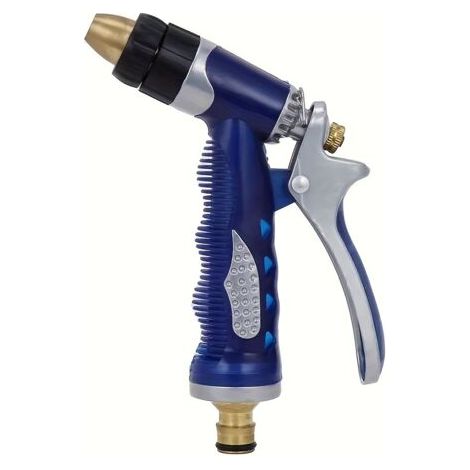Hochdruck-Gießpistole aus Messing – Verstellbare Düse, ergonomischer Griff, zur Reinigung von Gärten, Rasenflächen, Autos und Einfahrten