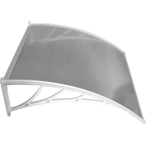 Auvent porte d'entrée Bertille - Coloris - Blanc, Longueur totale - 150 cm, Profondeur totale - 100 cm