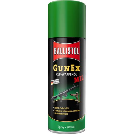 Huile spéciale pour armes BALLISTOL GunEx MIL, 200 ml