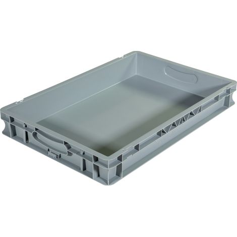 Bac palettisable norme Europe - Poignées fermées - 600x400x80 mm - 15 litres - 5000243 (1/5)