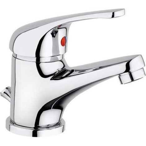 MISCELATORE LAVABO SIRIO H23 CROLLA - OTTONE CROMATO + PILETTA 1"1/4 - 1 pezzo (1/2)