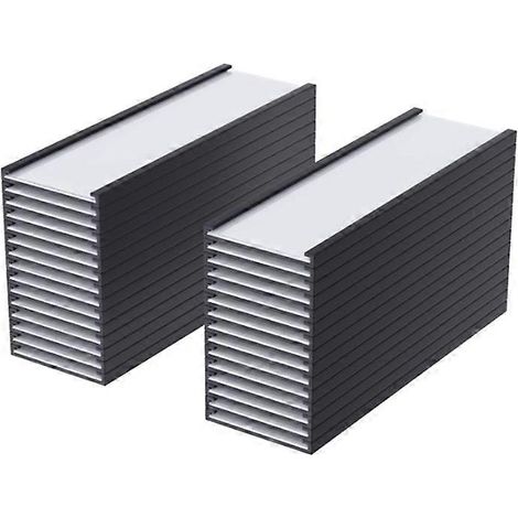 Lot de 50 porte-étiquettes magnétiques à profil en C (1/5)
