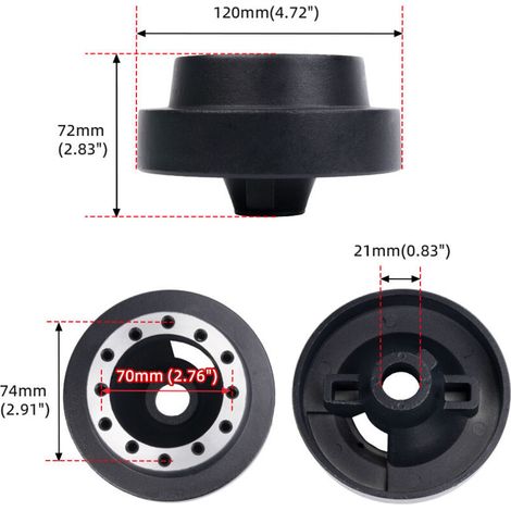 Connecteur de base de volant adaptable pour BMW E46, M3, 328i et 325i. Un connecteur pour base de volant BMW E46/M3, pour adaptation après-vente.
