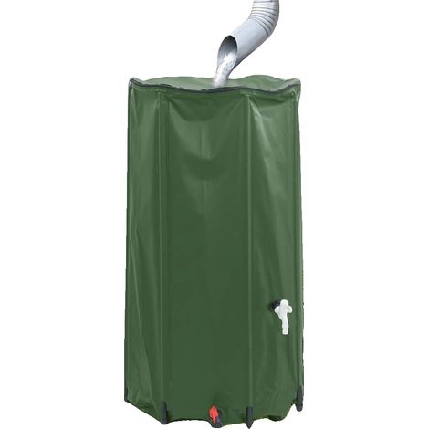 Depósito de agua, grifo plegable, para uso exterior, verde militar (1/2)