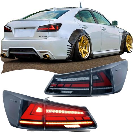 Luces traseras LED, 12V, 35W, 3400LM, compatibles con IS250 IS350 ISF 2006-2013, con certificación CE y DOT. (1/5)