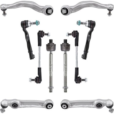 KIT BRACCIO OSCILLANTE 10 PEZZI COMPATIBILE CON BMW 5 TOURING (G31)518D 07.2018-06.2020 / Kit Sospensione Completo OE/OEM / Bracci Oscillanti + Testine Sterzo / Sostituzione Diretta OEM