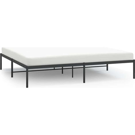 Maison Exclusive - Bettgestell Metall Schwarz 200x200 cm