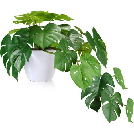 Künstliche Monstera Pflanze 45cm Hochrealistisch für Innendekoration (1/5)