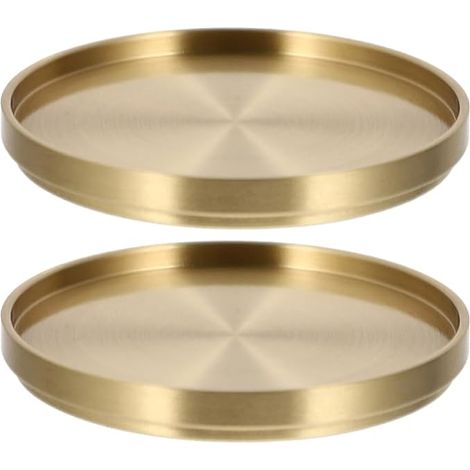 Lot de 2 dessous de tasse, support pour tasse à café, dessous de tasse trépied, tapis isolant, accessoires de bar et verres, dessous de tasse doré, décoration de table basse, dessous de tasse avec sup (1/5)