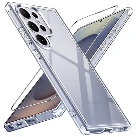 Custodia Alogy HybridShield™️ trasparente + vetro per Samsung Galaxy S25 Ultra. (1/5)