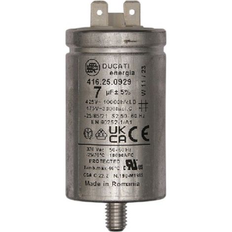 CONDENSATEUR 7UF 500V POUR SECHE LINGE CANDY - 70028015
