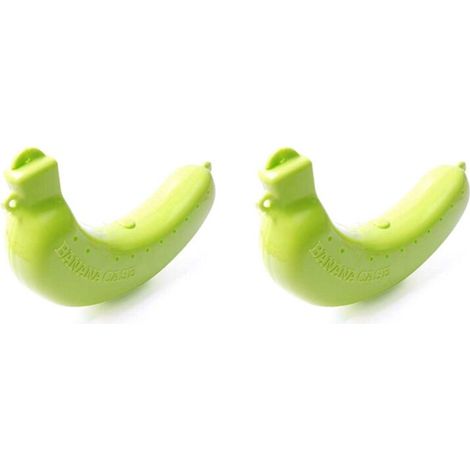 Lot de 2 boîtes de protection mignonnes pour bananes, contenants de rangement pour le déjeuner et outils de cuisine en plastique (1/5)