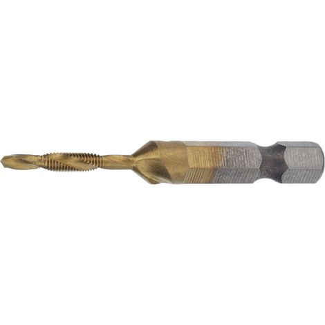Foret à tarauder hexagonale revêtue titane M3 pour vissage bois, parfaite vis métriques