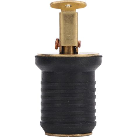 Bouchon de Drainage de Puits d'appâts Livewell, Bouchon de Vidange en Laiton Anti-Joint Dense Dense Longue durabilité pour Les Navires de Yachts (1 Pouce) (1/5)