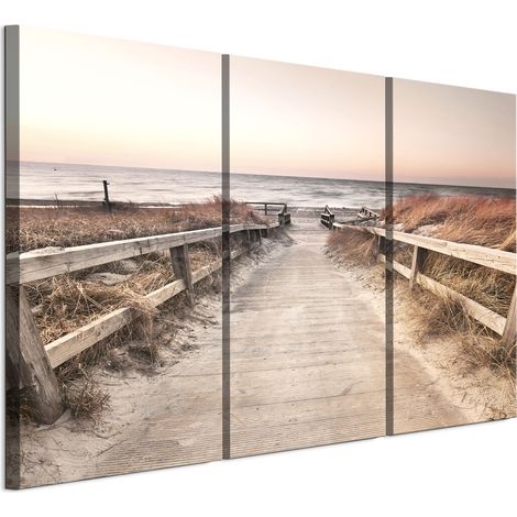 Quadro su tela italiana 90 x 60 cm trittico - stile scandinavo - natura Quadro su tela italiana 120 x 80 cm trittico - stile scandinavo - natura (1/5)