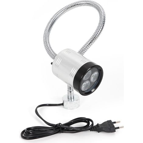 110-220V CNC-Maschinenmagnetische LED-Arbeitsleuchte mit flexiblem Arm, 6W, für Werkstattbeleuchtung, CNC-Drehmaschine Beleuchtung