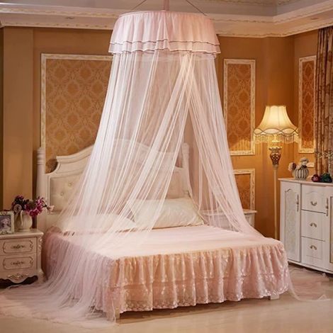 Moustiquaire de lit - MOUSTIQUAIRE - Style romantique - Couleur Jade - Lavable - Intérieur (1/4)