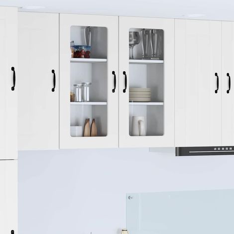 Küchenschrank Lucca 2 pcs Weiß 40 x 31 x 80 cm Holzwerkstoff