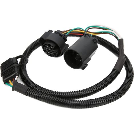 Rallonge de faisceau de câblage de remorque 4 broches de 1,1 m (3,6 pi) côté véhicule, pour plateau de camion, avec connecteur 7 broches type américain (1/5)