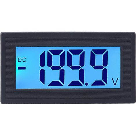 YB5135DB Digitales DC-Voltmeter mit LCD-Anzeige, Spannungsmesser, AC100-240V-Netzteil, DC 0-200V
