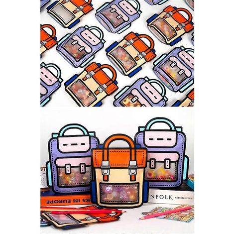 Lot de 30 sacs cadeaux avec poignées, sacs à dos à motifs de dessins animés (1/5)