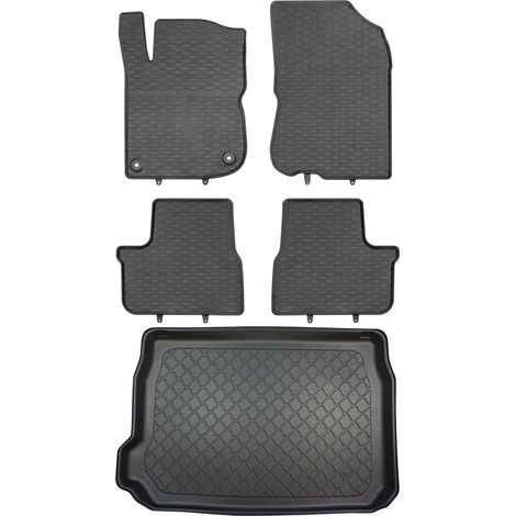 Peugeot 2008 I Crossover de 04.2013 a 12.2019 SET - Alfombrillas de goma para coche + alfombrilla para maletero (1/5)