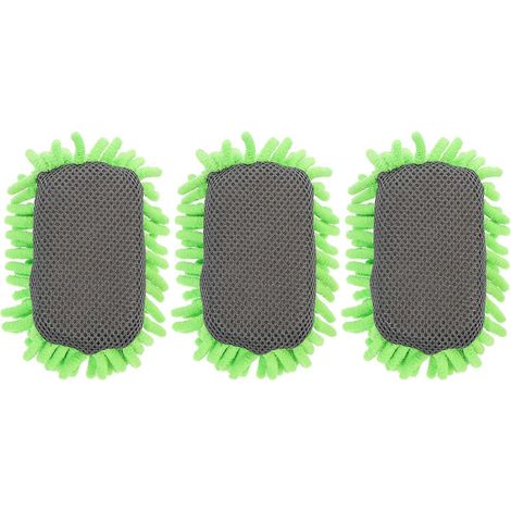 Lot de 3 effaceurs pour tableau noir et blanc-13X7X5CM-Green (1/2)