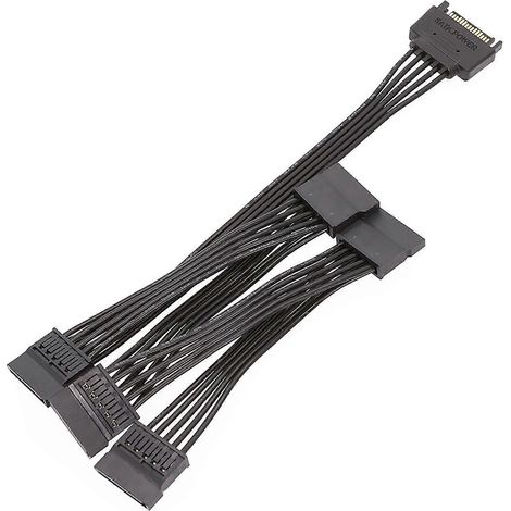 18AWG SATA 15-Pin Stromverteiler-Adapterkabel Festplattenerweiterungskabel 60 cm