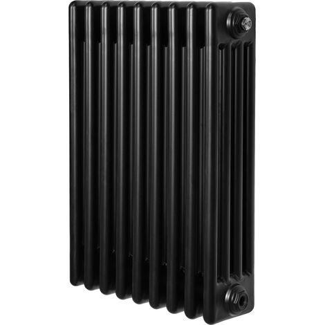 Röhrenheizkörper 4 Säulen, Horizontal, Schwarz, 600 x 425mm