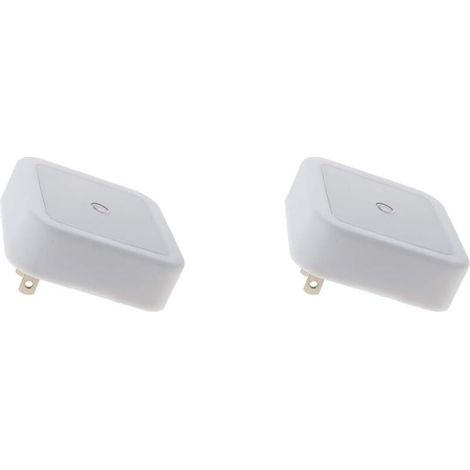 Veilleuse Encastrable - Capteur Crépusculaire Automatique - 65 mm - 110 V-240 V - Pour Chambre Cuisine Couloir - 2 Pièces (1/5)