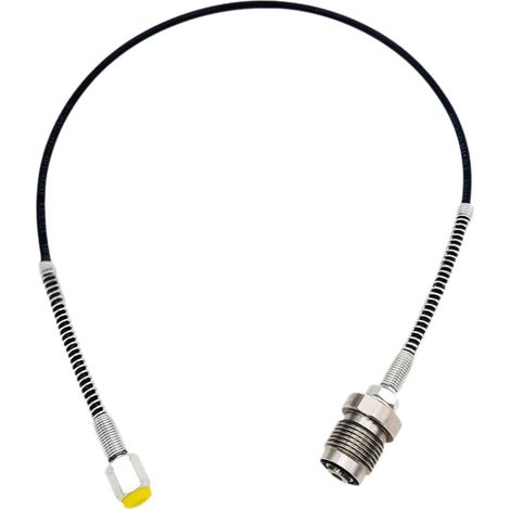 Tuyau d'air d'immersion spiralé de 60 cm de long, compact et de diamètre intérieur DN3, avec filetage extérieur G5/8 et filetage intérieur G1/8 pour (1/5)