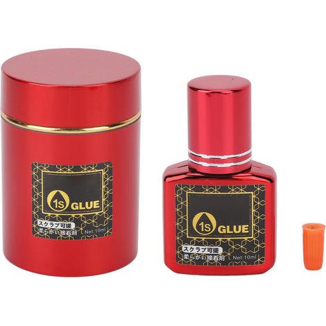 Wimpernkleber für Wimpernverlängerungen, 1 Sekunde Trocknungszeit, ultraschnell trocknend, langanhaltender Klebstoff für Kosmetikstudios, 10 ml (1/5)