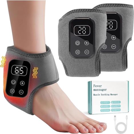 Lot de 2 masseurs de pieds - Masseur électrique 3 en 1 - Portable - Rechargeable par USB (1/5)